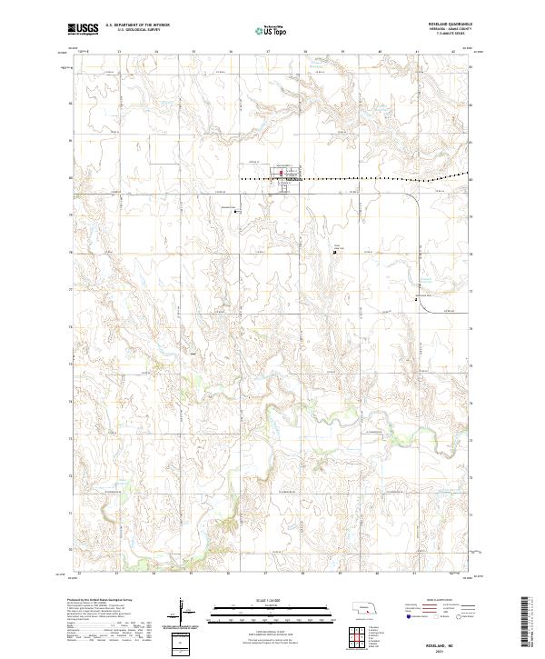 Roseland topographic map thumbnail