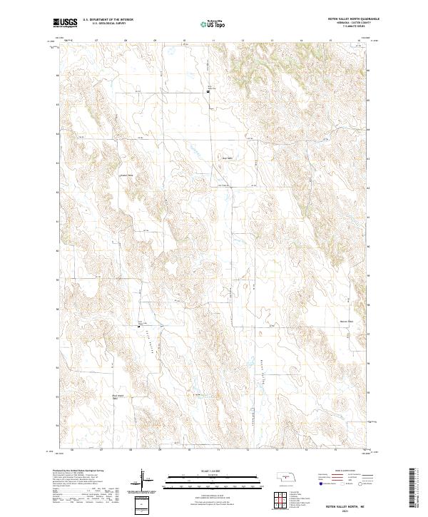 Roten Valley North topographic map thumbnail