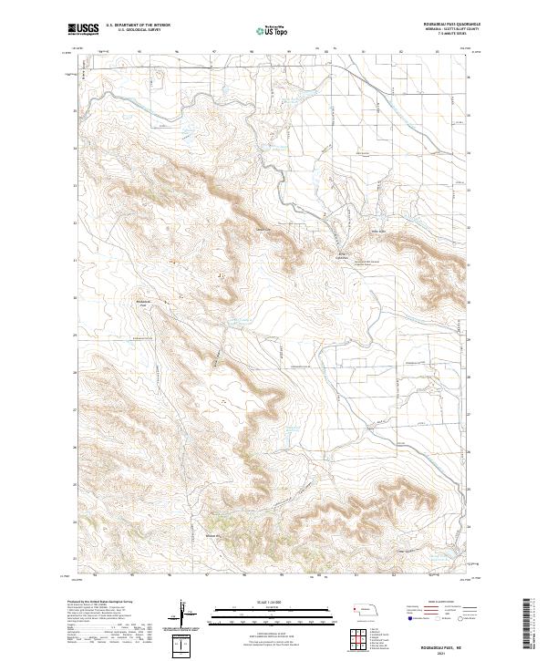 Roubadeau Pass topographic map thumbnail
