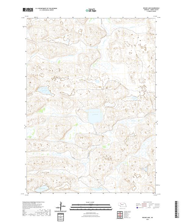 Round Lake topographic map thumbnail