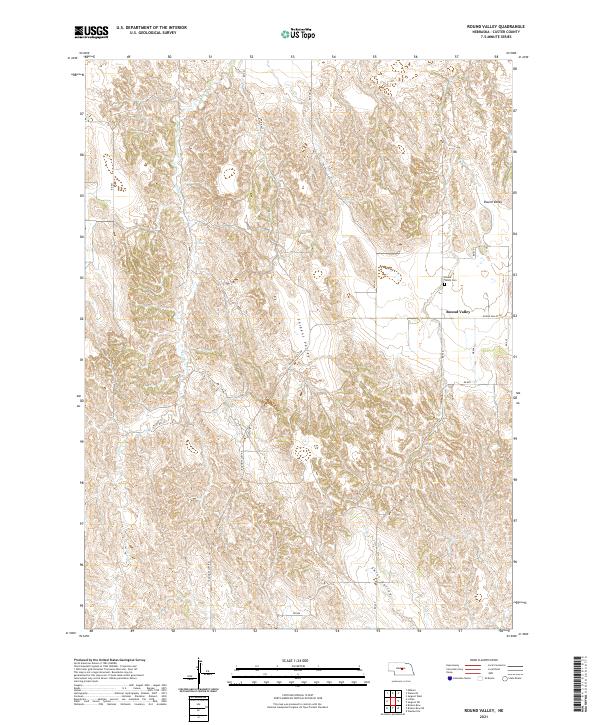 Round Valley topographic map thumbnail