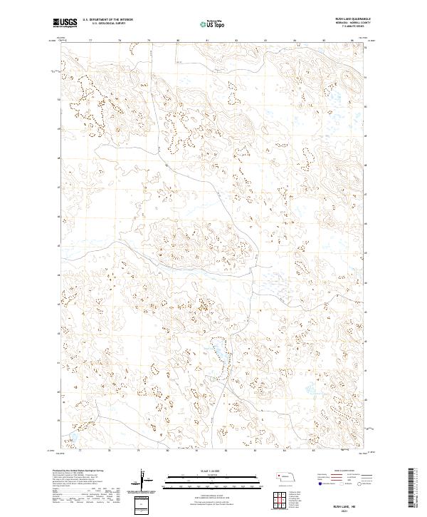 Rush Lake topographic map thumbnail