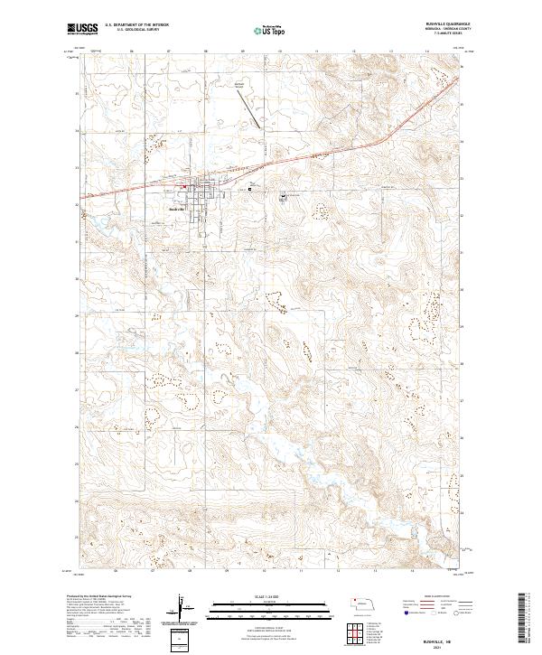 Rushville topographic map thumbnail