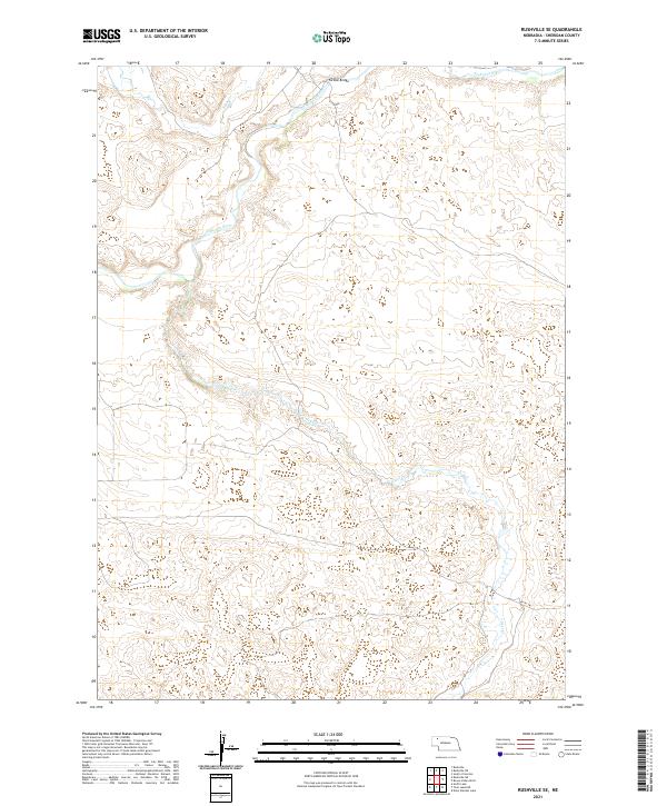 Rushville SE topographic map thumbnail