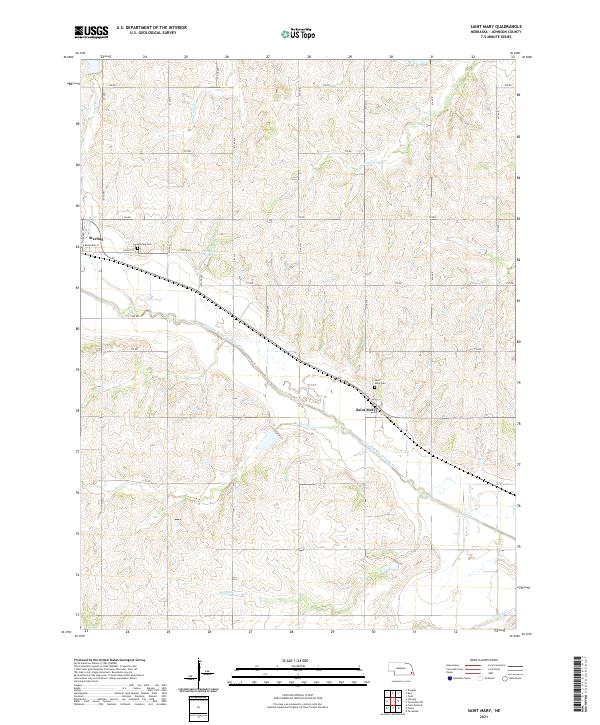 Saint Mary topographic map thumbnail