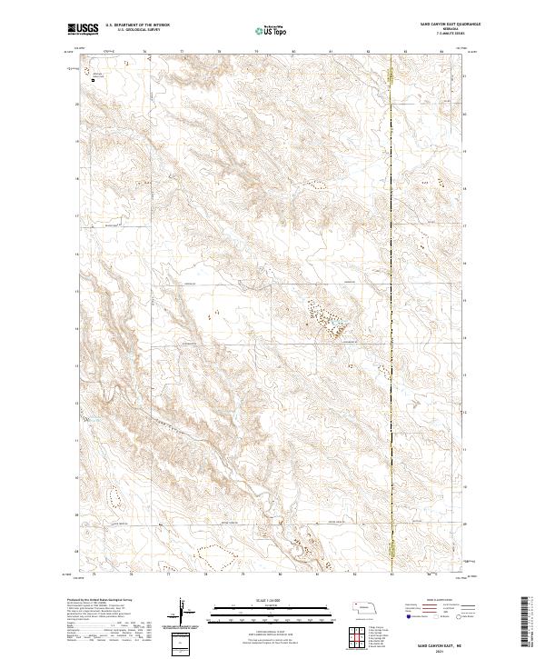 Sand Canyon East topographic map thumbnail