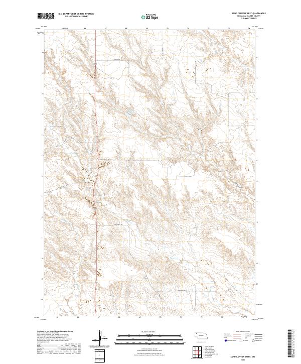 Sand Canyon West topographic map thumbnail