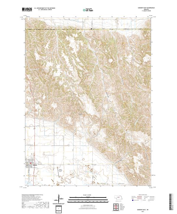 Sargent East topographic map thumbnail