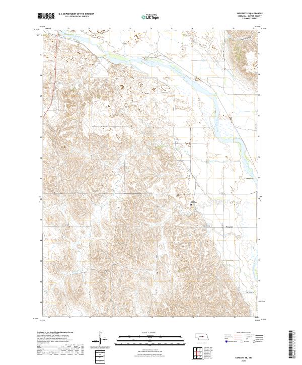 Sargent SE topographic map thumbnail