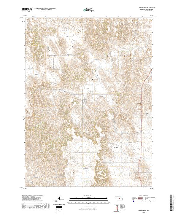 Sargent SW topographic map thumbnail