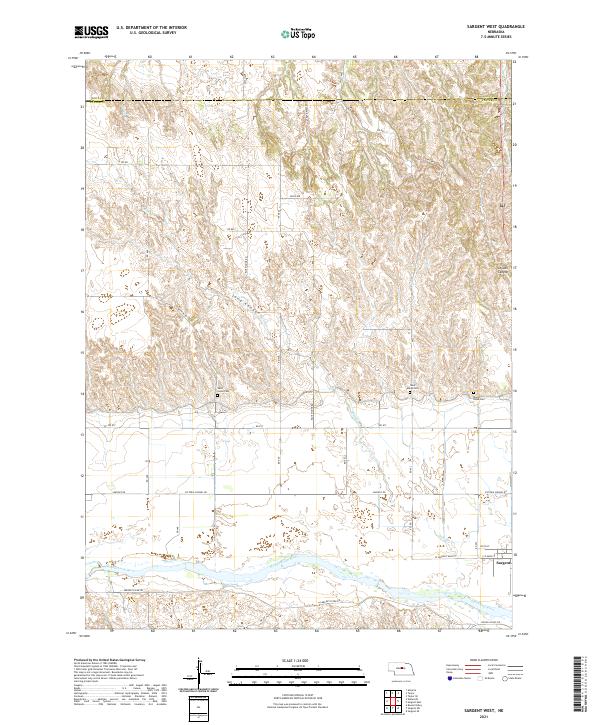 Sargent West topographic map thumbnail