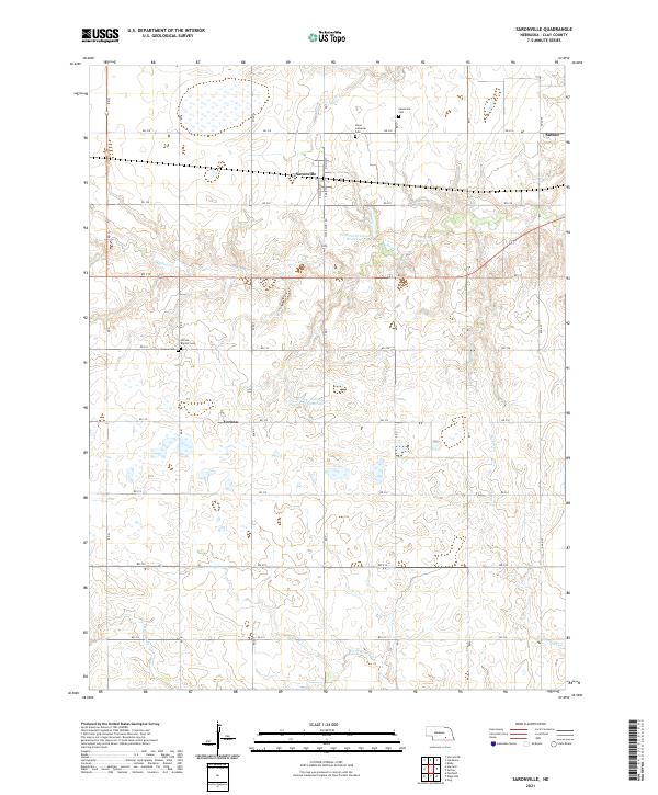 Saronville topographic map thumbnail
