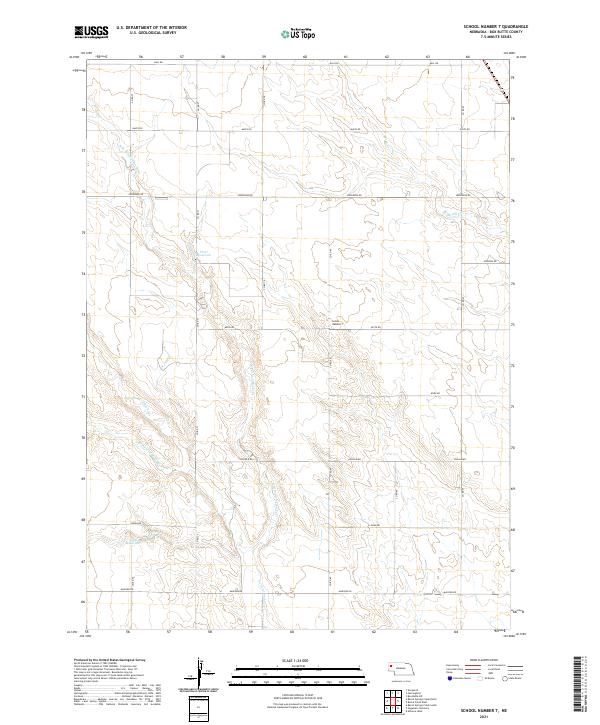 School Number 7 topographic map thumbnail