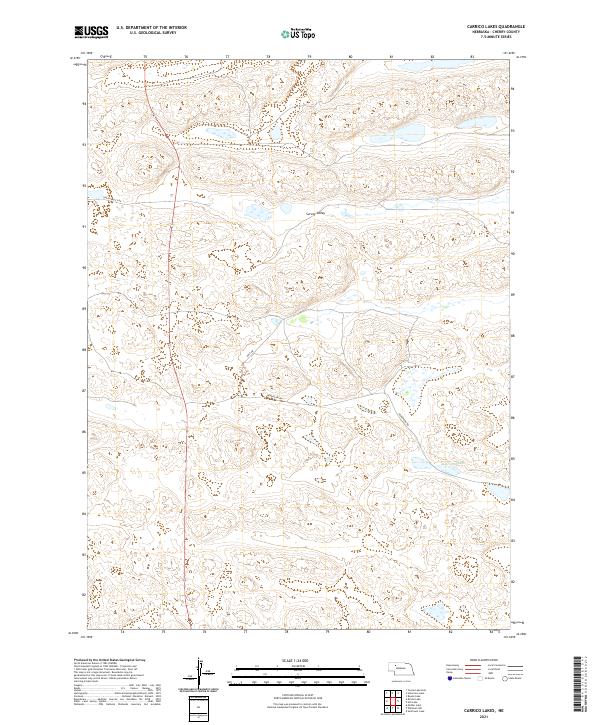 Carrico Lakes topographic map thumbnail