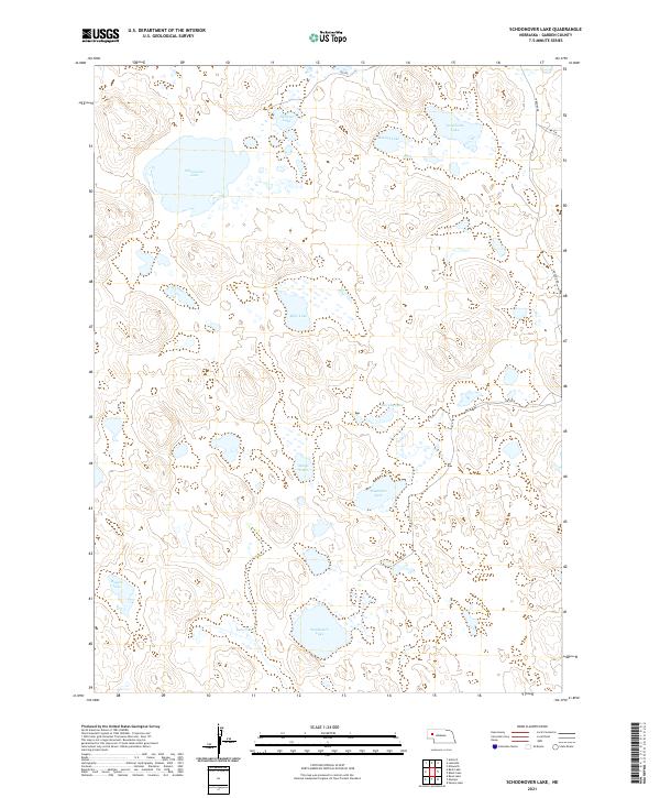Schoonover Lake topographic map thumbnail