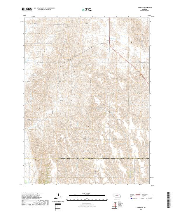 Scotia NE topographic map thumbnail
