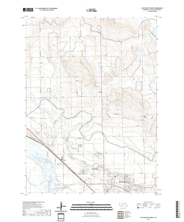 Scottsbluff North topographic map thumbnail