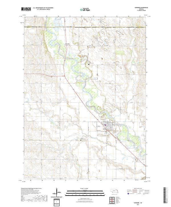 Scribner topographic map thumbnail
