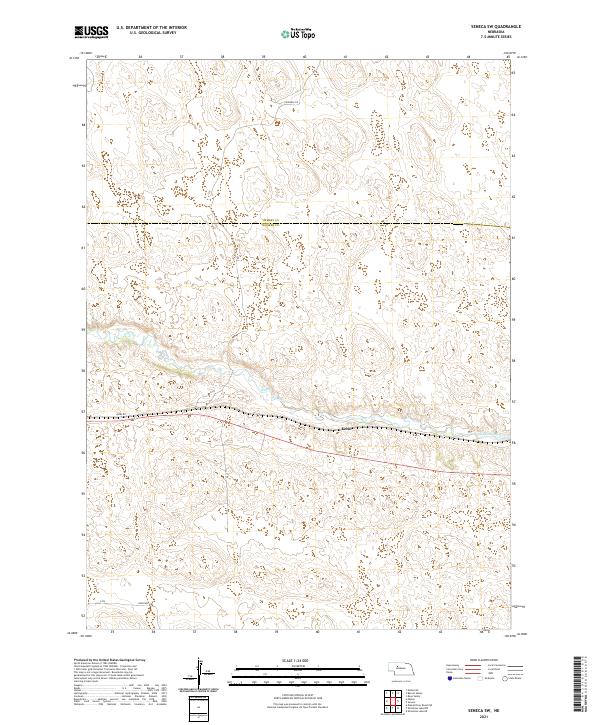 Seneca SW topographic map thumbnail