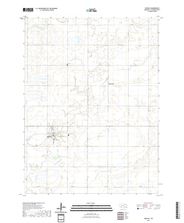 Shickley topographic map thumbnail
