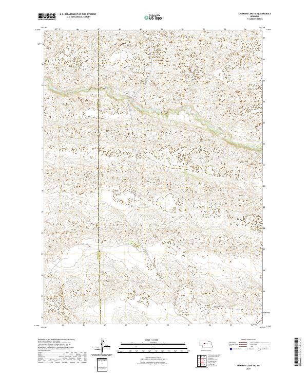 Shimmins Lake SE topographic map thumbnail