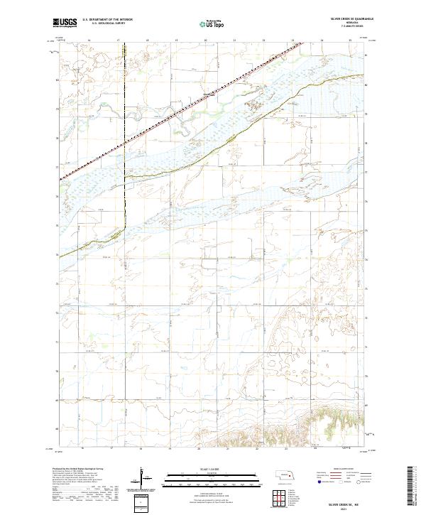 Silver Creek SE topographic map thumbnail