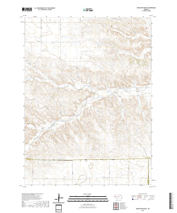Singleton Ranch topographic map thumbnail