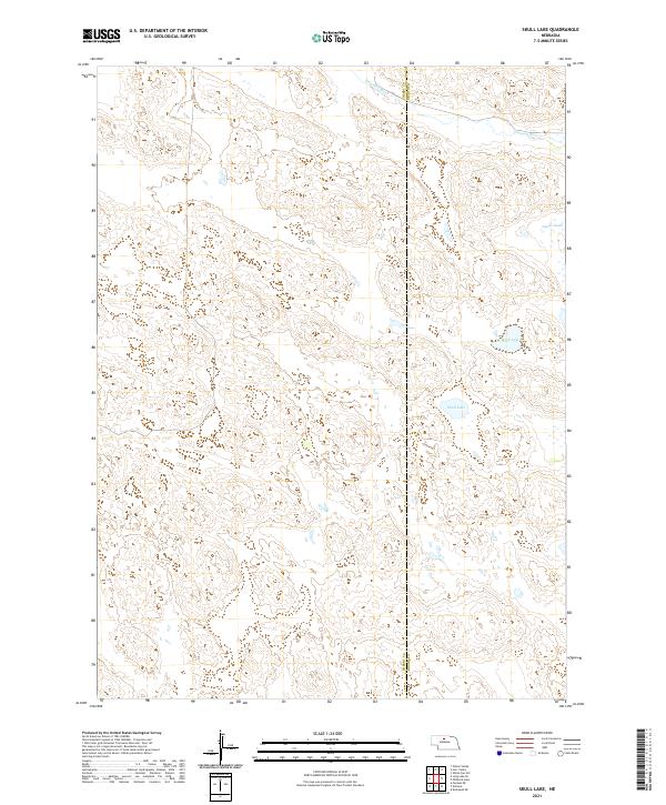 Skull Lake topographic map thumbnail