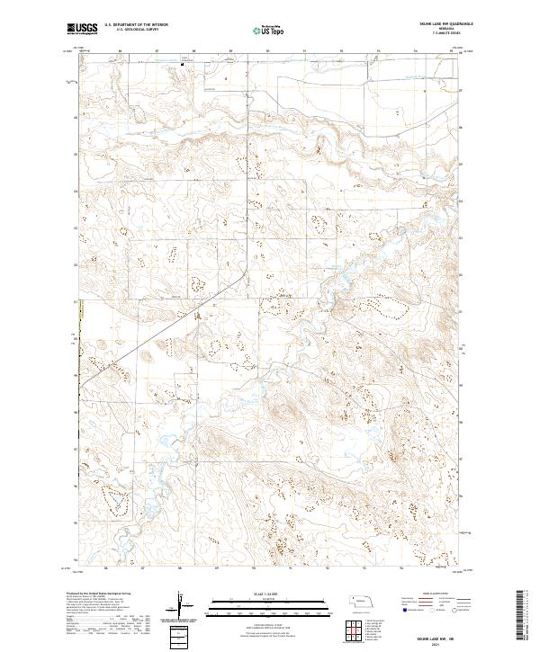 Skunk Lake NW topographic map thumbnail