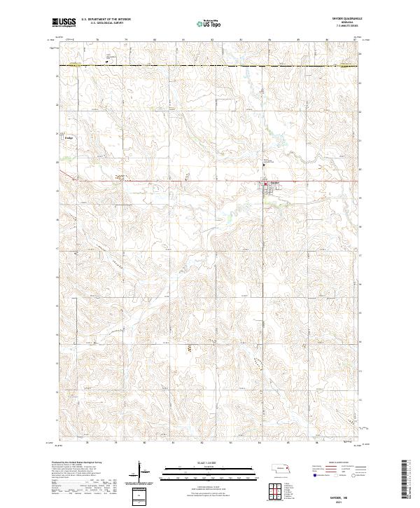 Snyder topographic map thumbnail