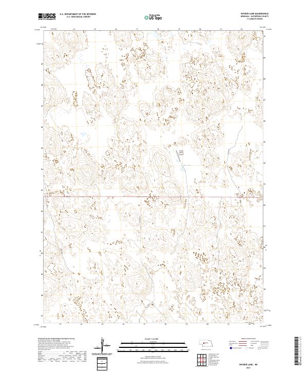 Snyder Lake topographic map thumbnail