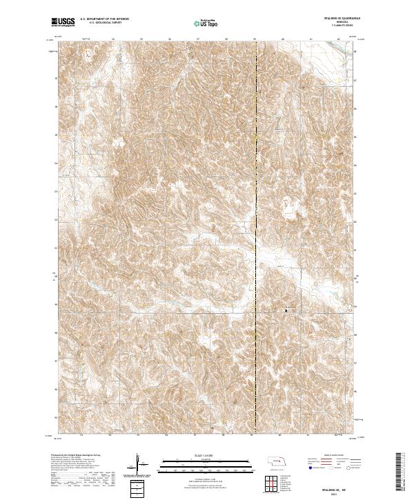 Spalding SE topographic map thumbnail