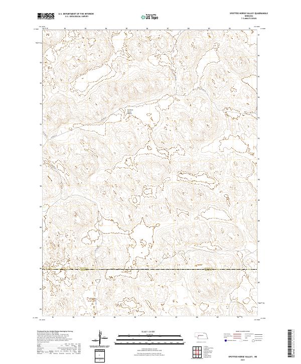 Spotted Horse Valley topographic map thumbnail