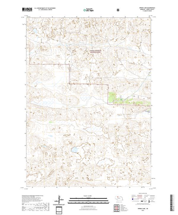 Spring Lake topographic map thumbnail