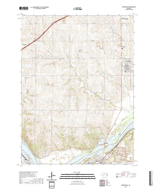 Springfield topographic map thumbnail