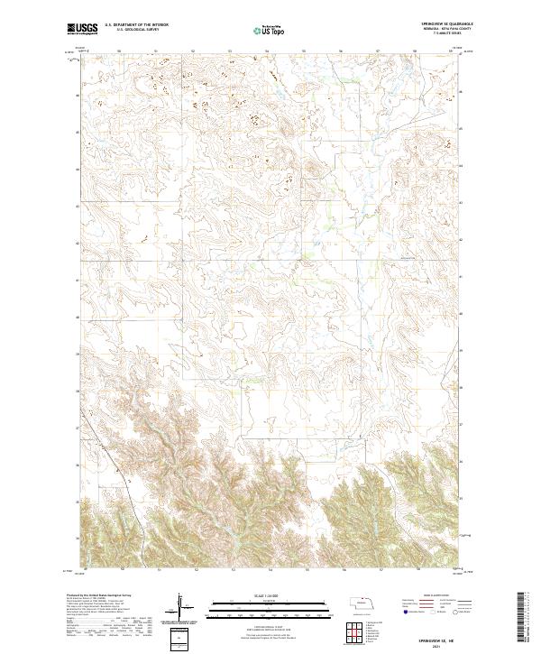 Springview SE topographic map thumbnail