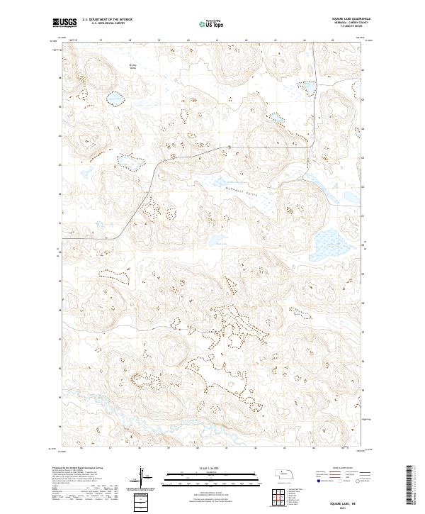 Square Lake topographic map thumbnail