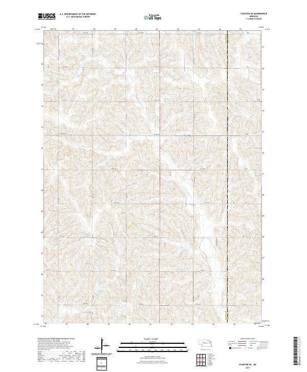 Stanton SE topographic map thumbnail
