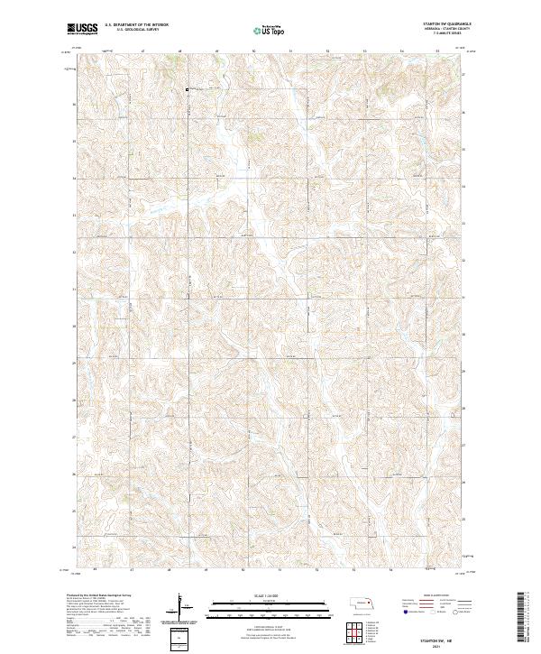 Stanton SW topographic map thumbnail
