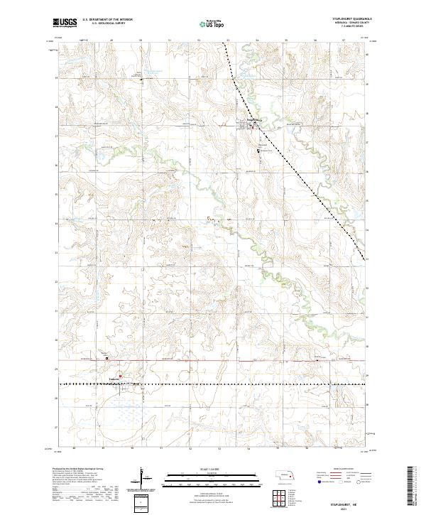 Staplehurst topographic map thumbnail