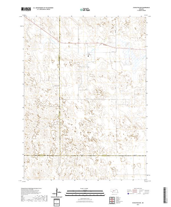 Stapleton NW topographic map thumbnail