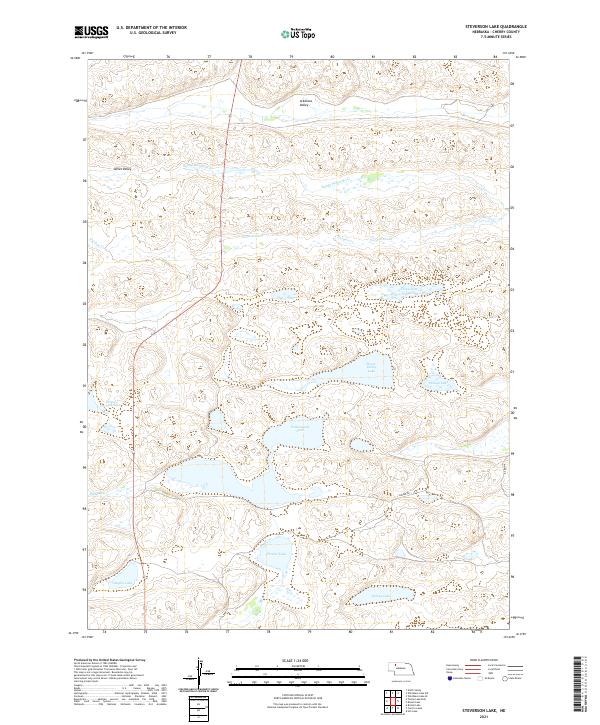 Steverson Lake topographic map thumbnail