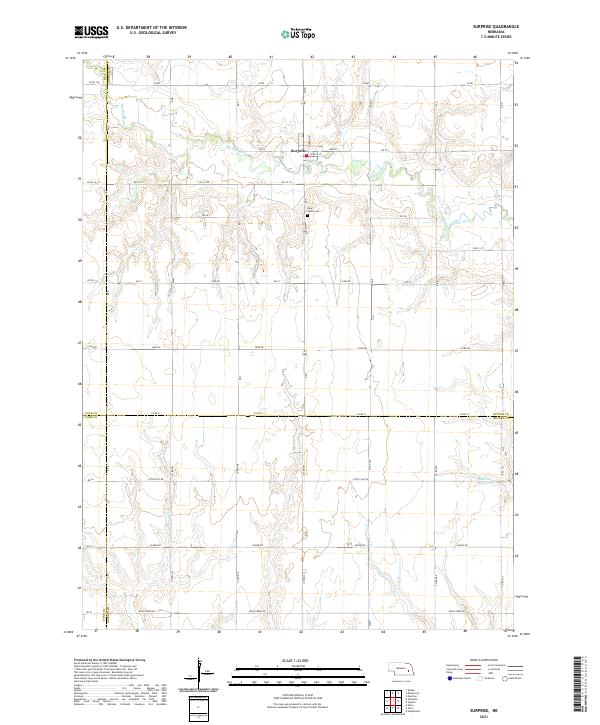 Surprise topographic map thumbnail