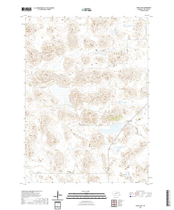 Swan Lake topographic map thumbnail
