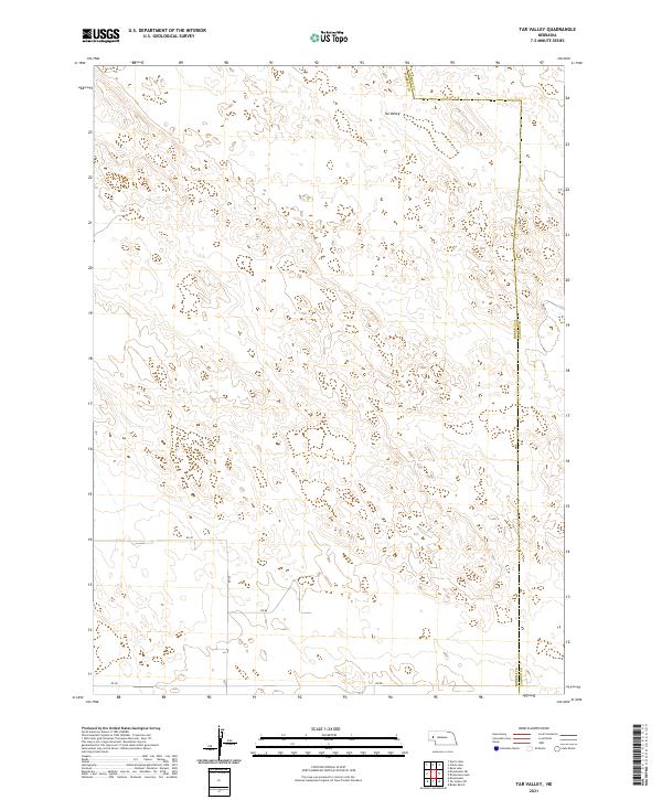 Tar Valley topographic map thumbnail