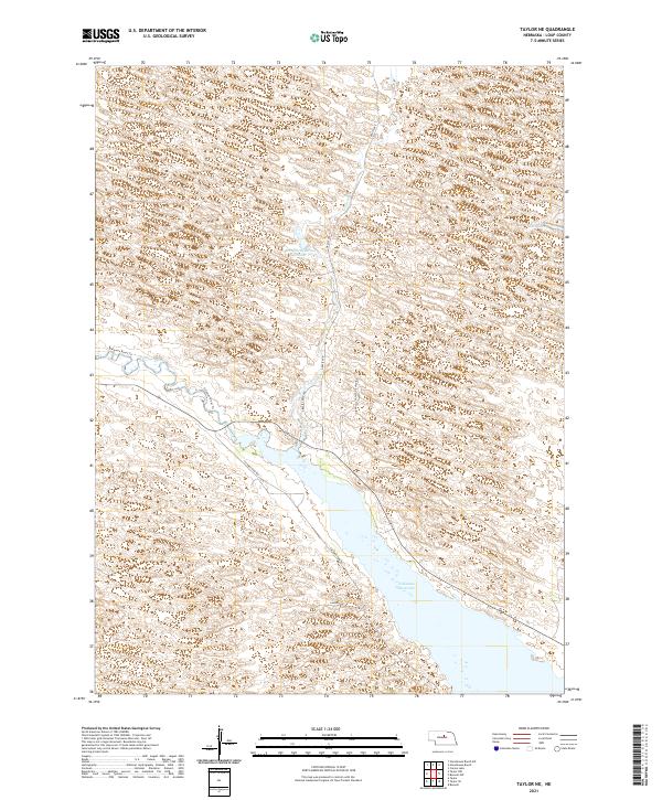 Taylor NE topographic map thumbnail