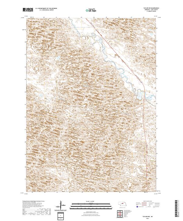 Taylor NW topographic map thumbnail