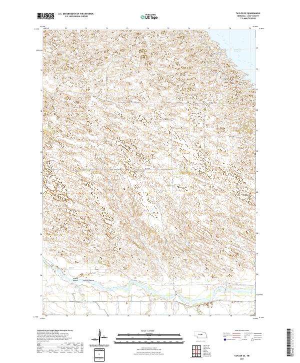 Taylor SE topographic map thumbnail