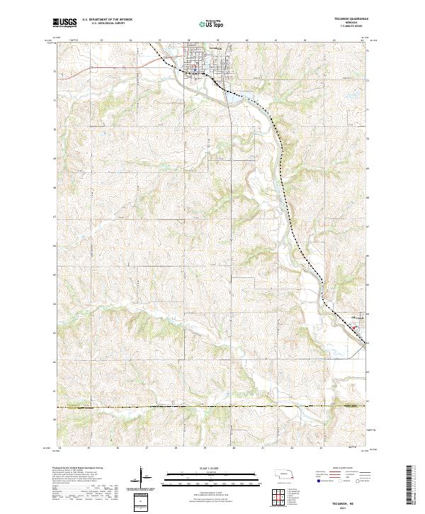Tecumseh topographic map thumbnail