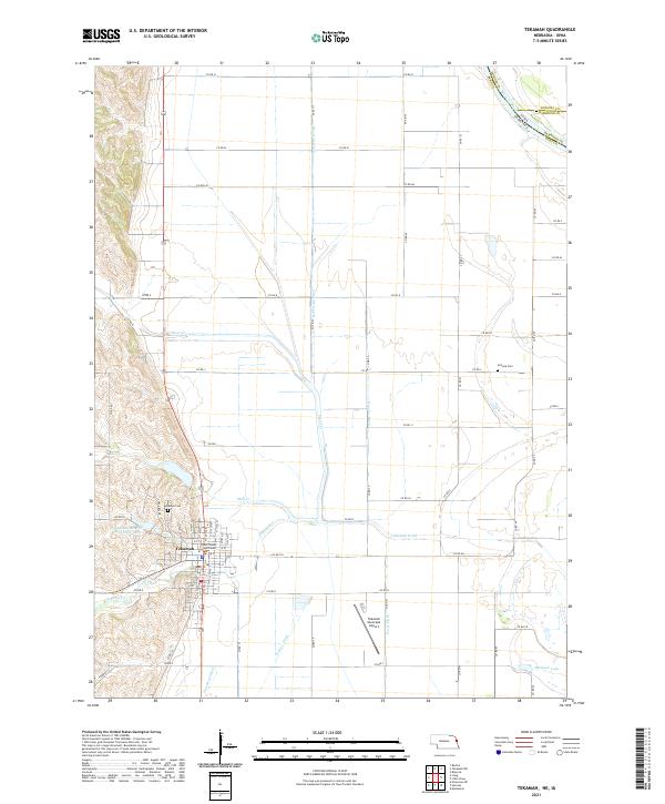 Tekamah topographic map thumbnail